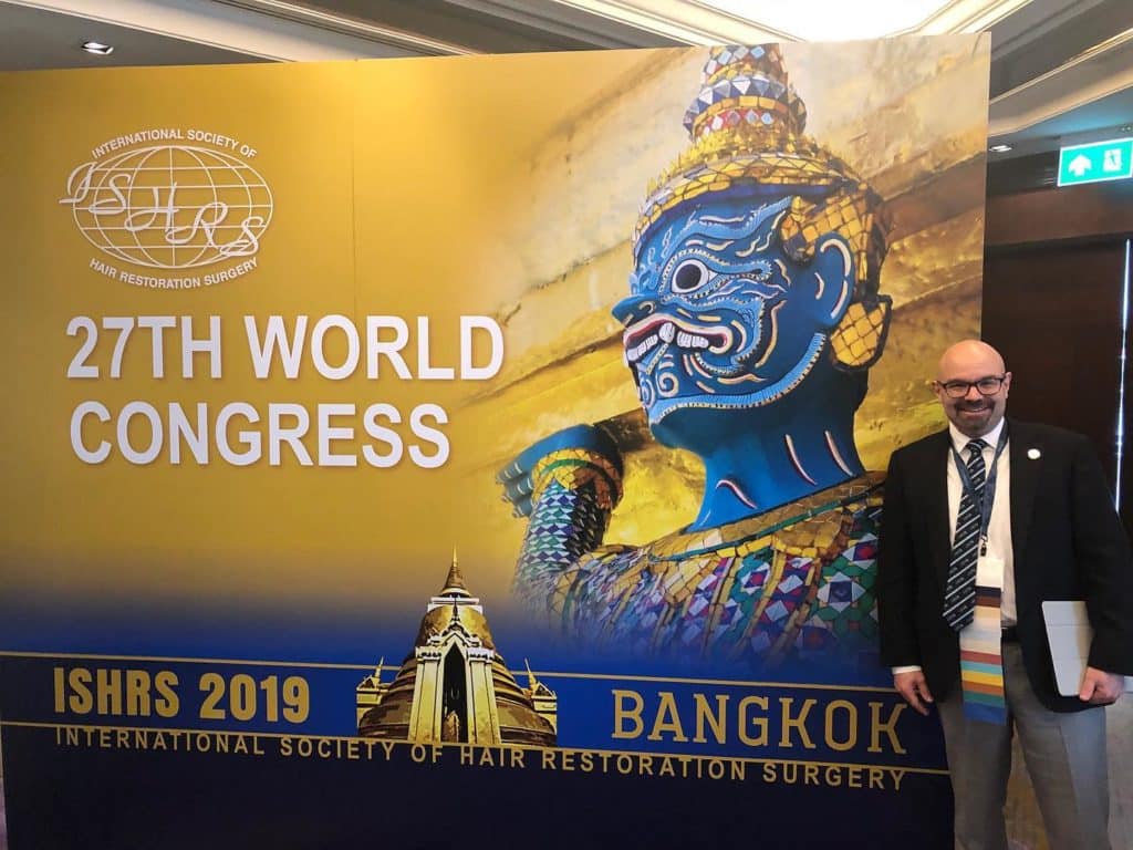Dr. Gabel at 2019 ISHRS Annual Meeting in Bangkok, Thailand